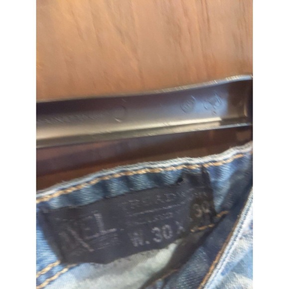 TK Axel Mens Blue Jeans 30 x 30 Treadwell Relaxed Straight Light wash denim - Picture 3 of 8